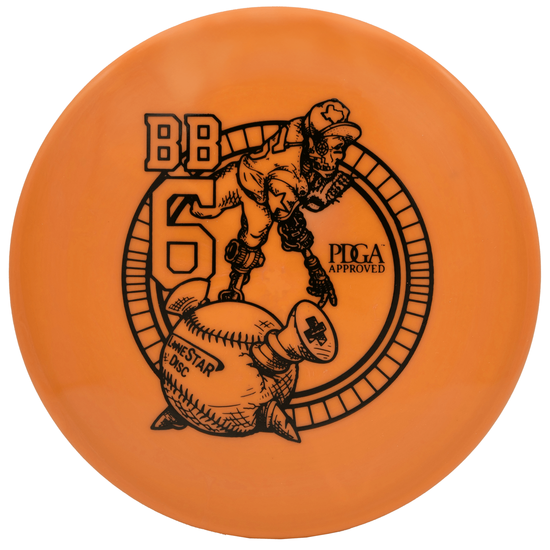 BB6 Orange Disc Golf Disc